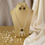 pearl long necklace set