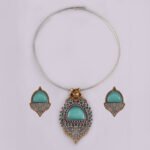Dual Tone Silver Replica Hasli Set
