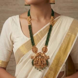 long temple necklace set