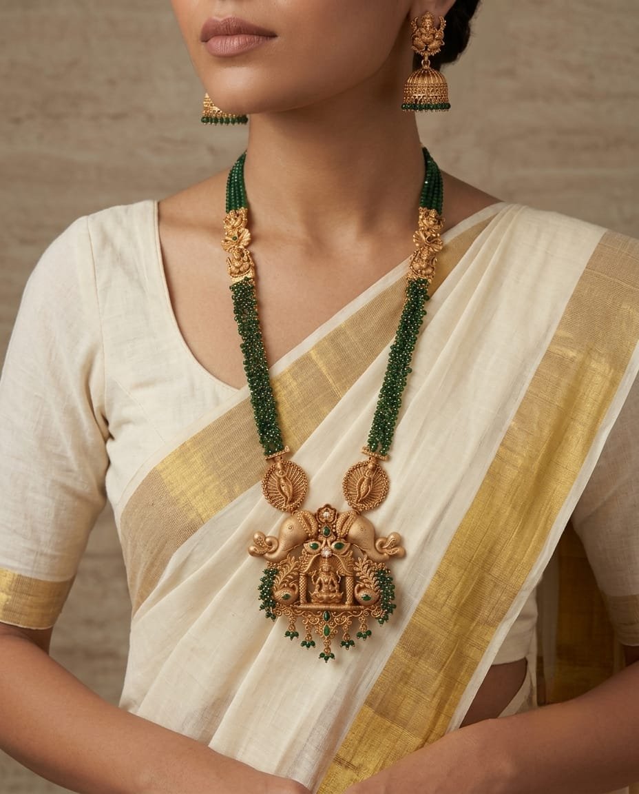 BHLG long temple necklace set