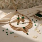 Emerald Green Short Necklace Set