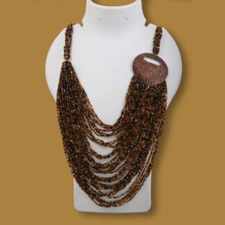 chini beads statement necklace