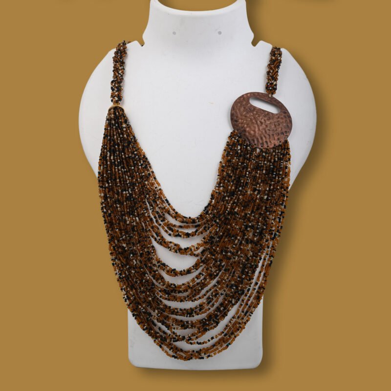 chini beads statement necklace