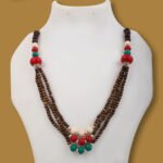 Wooden Beads Statement Necklace