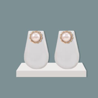 pearl stud earrings