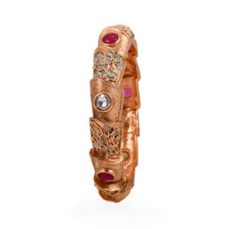 Brass High Gold Enamel Bangle