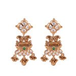 Brass high gold short necklace set