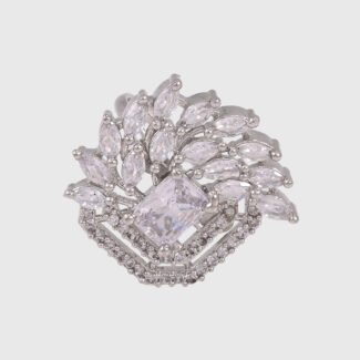 Floral Cluster Finger Ring