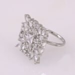 Square Cocktail Finger Ring
