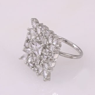 Square Cocktail Finger Ring