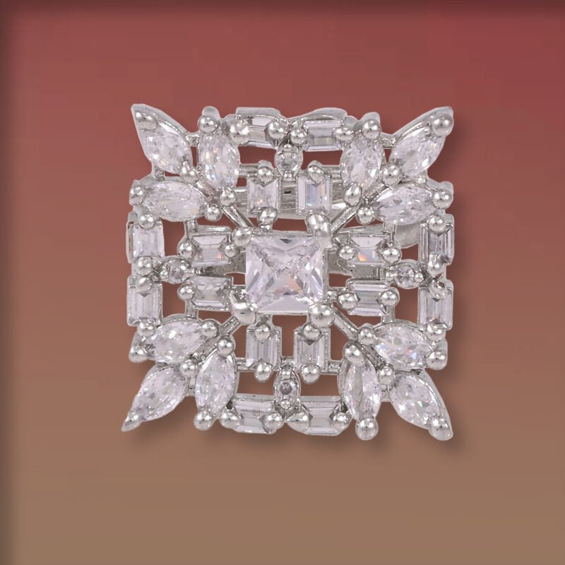 Square Cocktail Finger Ring
