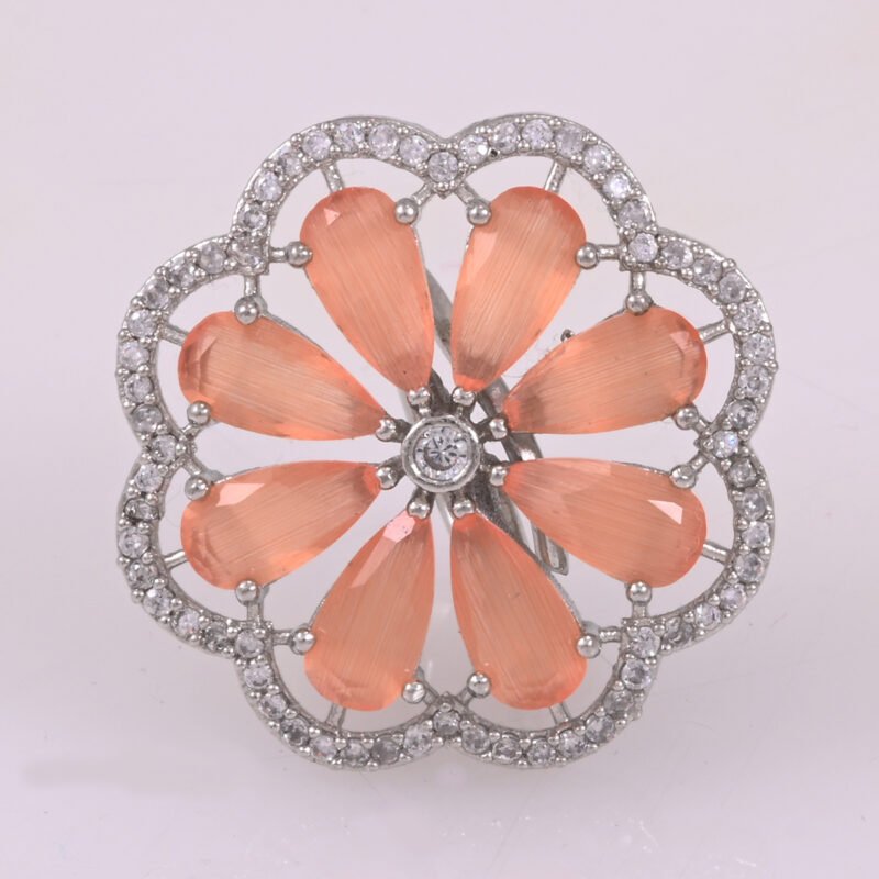 Flower Cocktail Finger Ring