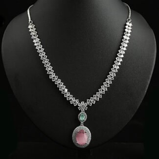 Sweetheart CZ Necklace Set