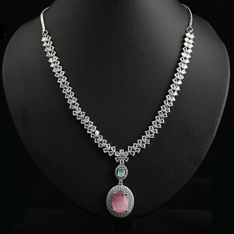Sweetheart CZ Necklace Set