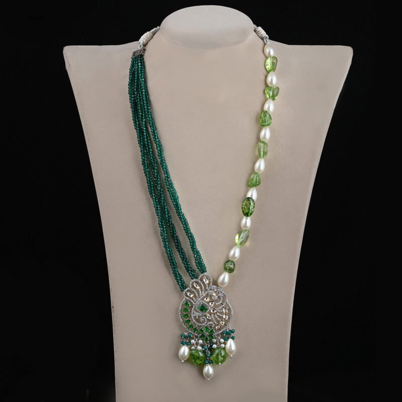 Green Long Necklace