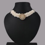 Braided Pearl Mala Choker Set