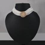 Elegant Pearl Mala Choker Set