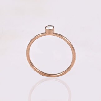 Minimal Rose Gold Finger Ring