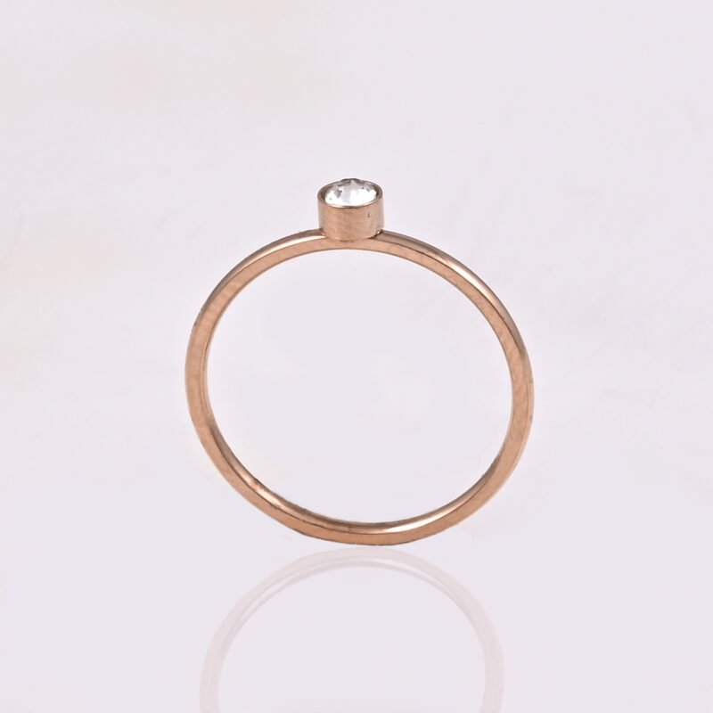 Minimal Rose Gold Finger Ring