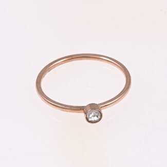 Minimal Rose Gold Finger Ring