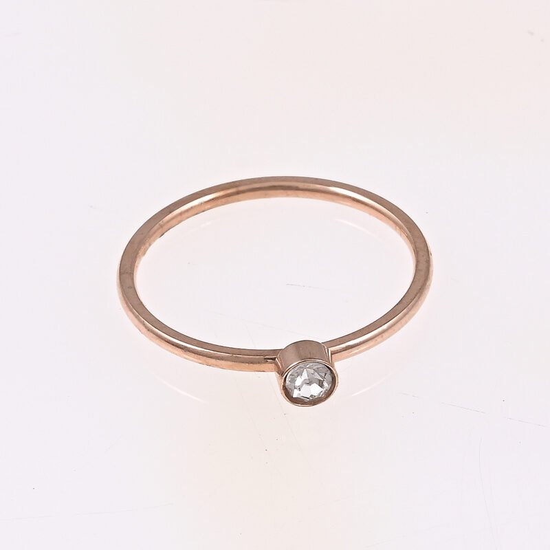 Minimal Rose Gold Finger Ring