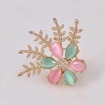 Flower Shaped Cocktail Ring
