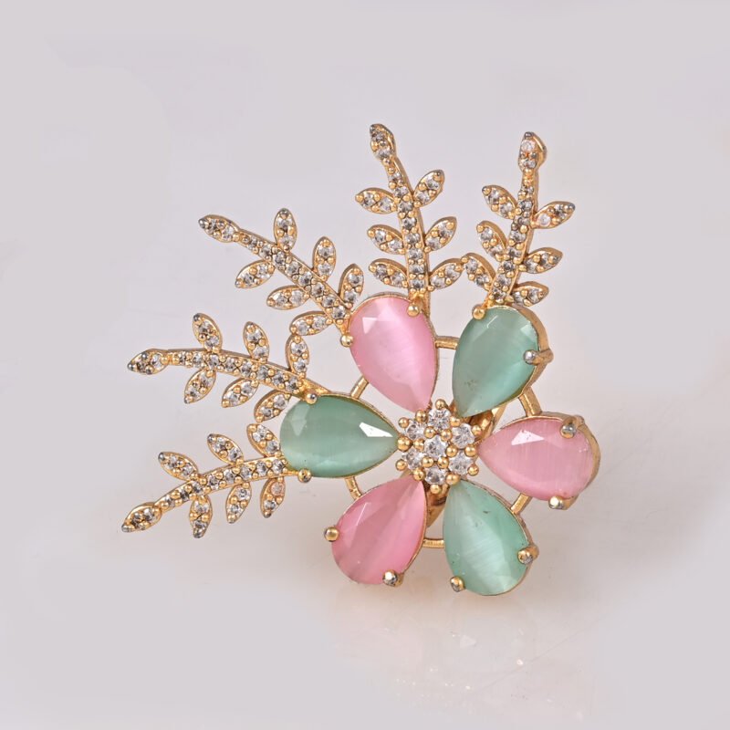 Flower Shaped Cocktail Ring