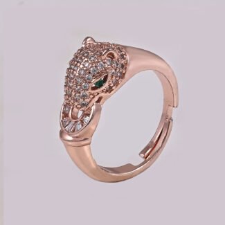 Panther Head Finger Ring