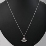 Silver Anti-Tarnish Crown Pendant Chain
