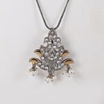Silver Replica Chain Pendant Set