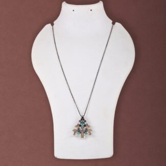 Silver Replica Chain Pendant Set