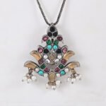 Silver Replica Chain Pendant Set