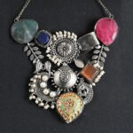 Silver Replica Statement Necklace
