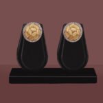 Rose Gold CZ Cat's Eye Stud Earrings