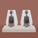 Oxidised Silver Statement Earrings