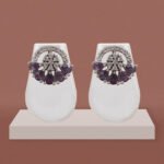 Amethyst Bloom CZ Stud Earrings