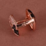 Anti-Tarnish Floral CZ Small Hoop Earrings
