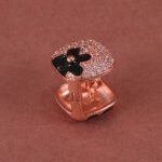 Anti-Tarnish Floral CZ Small Hoop Earrings