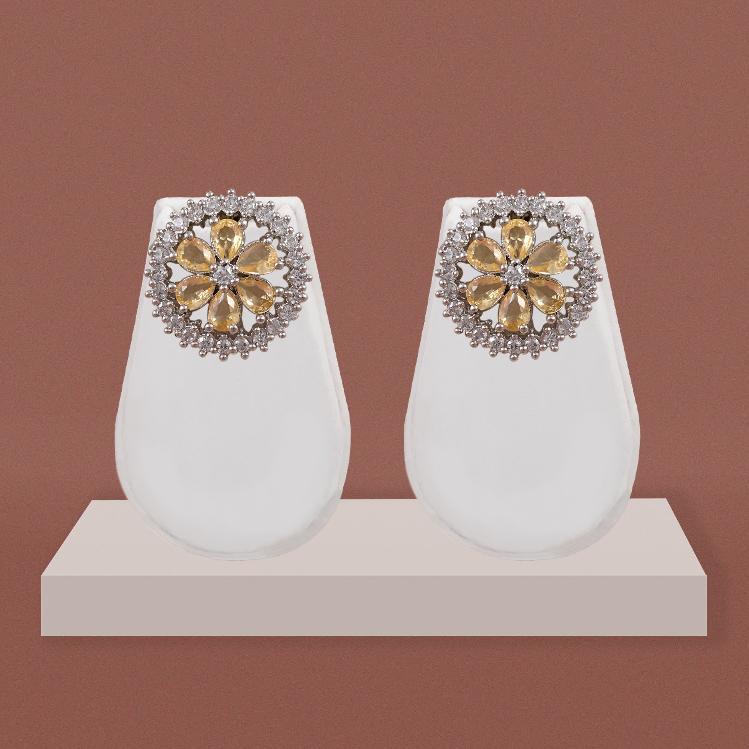 131 CZ stud earrings