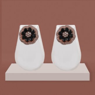 Rose Gold CZ Stud Earrings