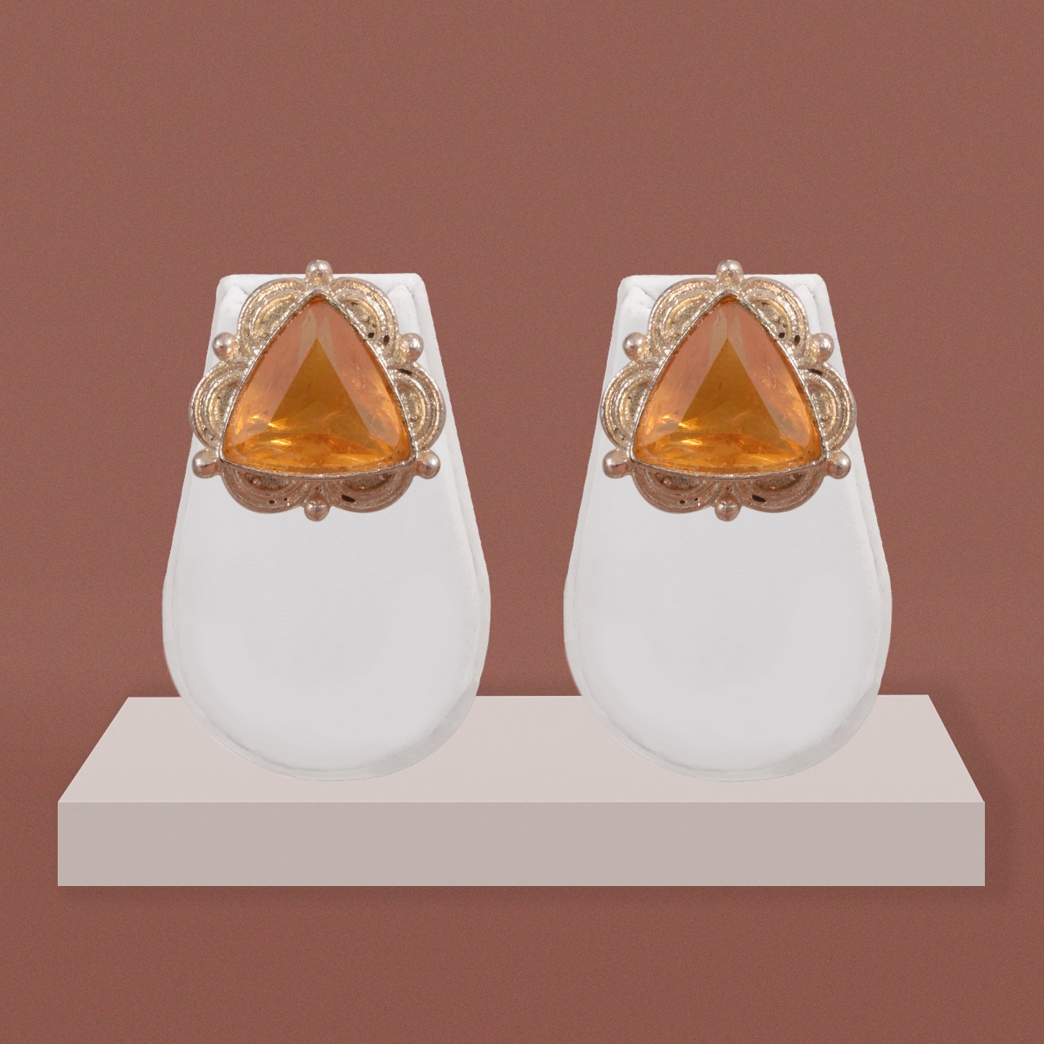 134 Silver Replica Stud Earrings