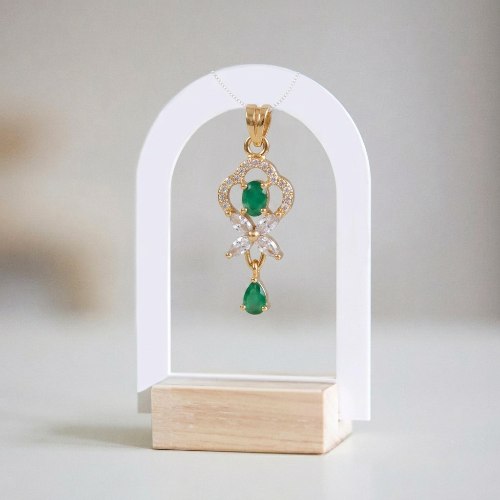 45a CZ Pendant & Earring Set