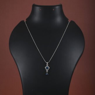 CZ Pendant & Earring Set in Silver