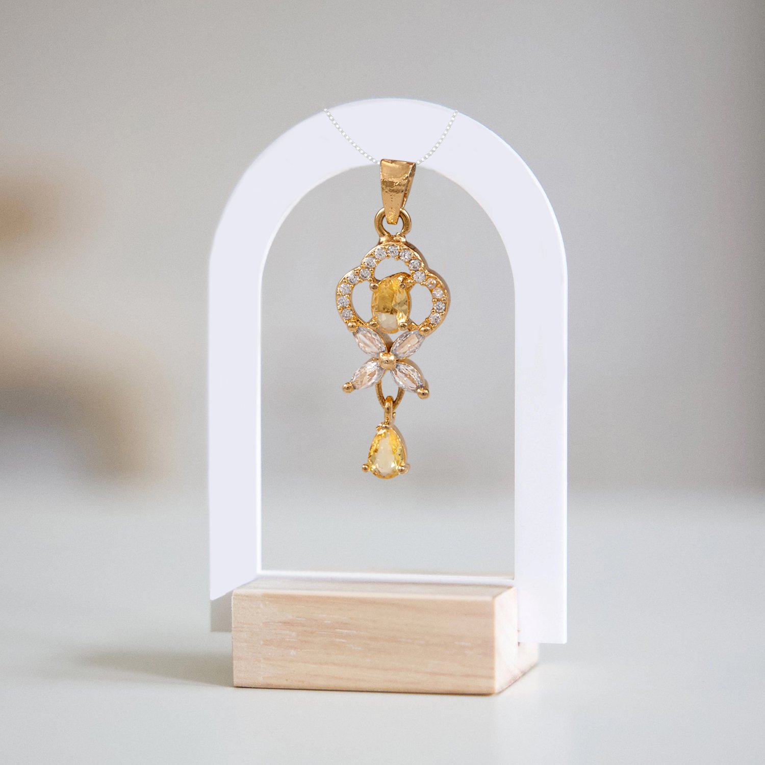 49 CZ Pendant & Earring Set
