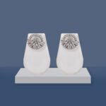 CZ Floral Stud Earrings