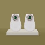 Silver CZ Stud Earrings