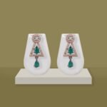Green CZ Pendant & Earring Set