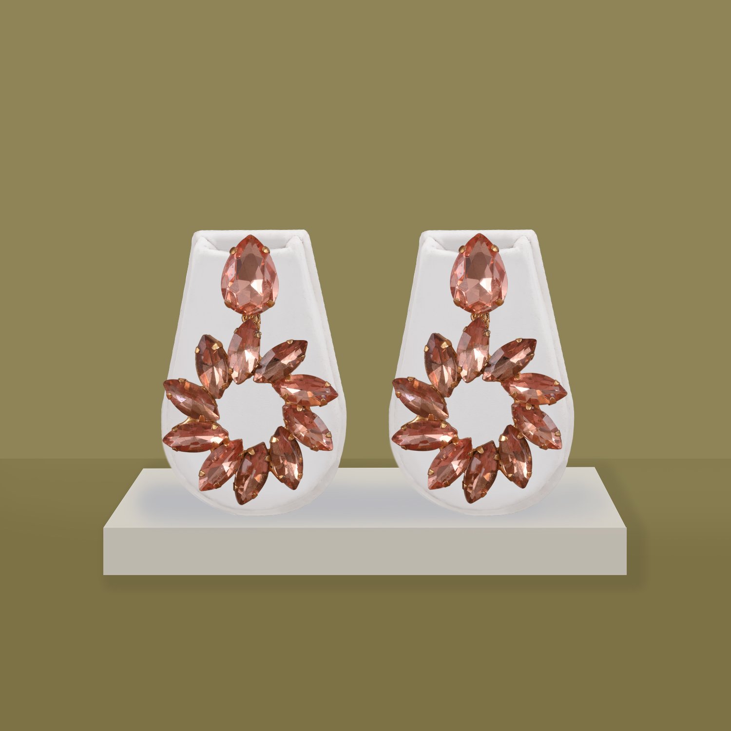 69 Korean Crystal Statement Earrings