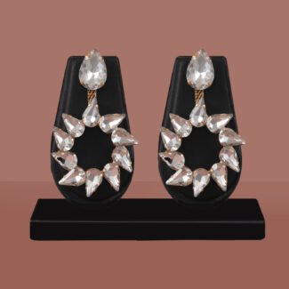 Korean Crystal Statement Earrings