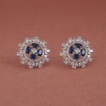 Silver CZ Stud Earrings